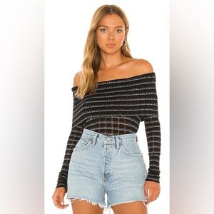 Free People Snowbunny Girlfriend off the shoulder top New With Tags